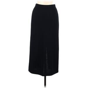 St. John Basics by Marie Gray Knitted Midi Skirt Black Size 6 Casual